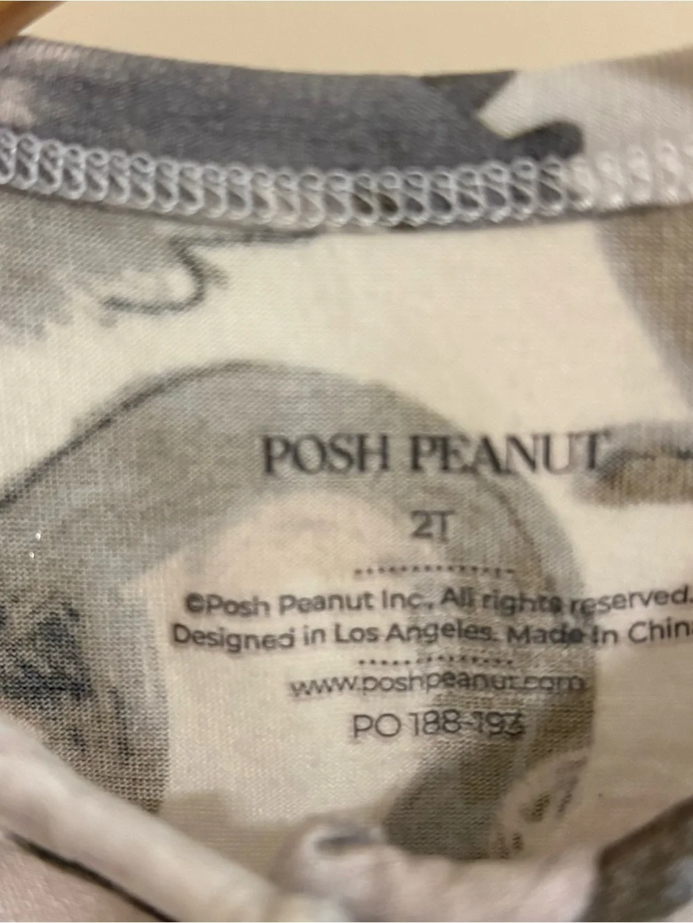 Posh Peanut One-Piece Set in Yellow, Navy and Gray Prints